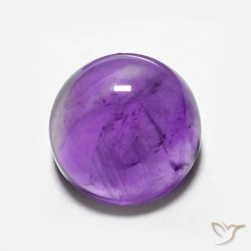 3.67ct Natürlicher Lebhaftes Violett Amethyst, Runden, Transparent