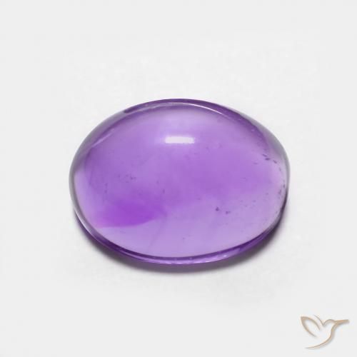 3.09ct Natürlicher Mittelviolett Amethyst, Oval, Transparent