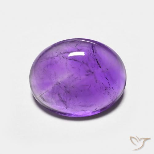 3.64ct Natürlicher Lilaisch-violett Amethyst, Oval, Transparent
