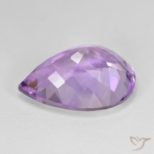 9,17 ctw natürlicher Mittelrosa Violett Amethyst, Birnenform, VVS-VS