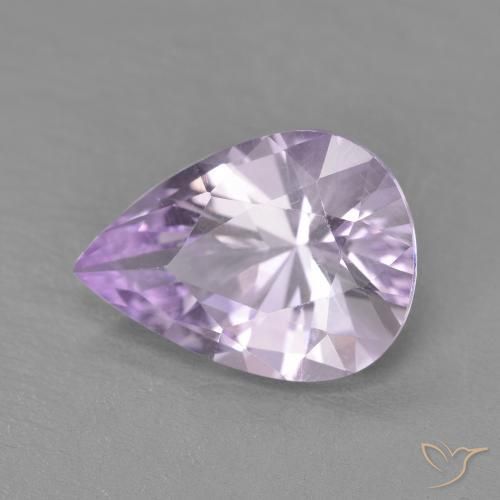3.36ct Natürlicher hellviolett Amethyst, Birnenform, VVS