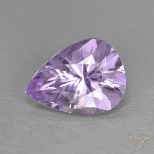 3.15ct Natürlicher Mittelviolett Amethyst, Birnenform, VVS