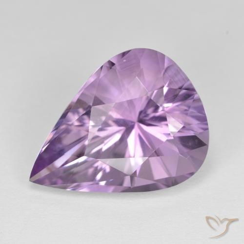 8.26ct Natürlicher Iris Violett Amethyst, Birnenform, VVS