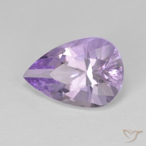 9,17 ctw natürlicher Hellrosa Violett Amethyst, Birnenform, VVS