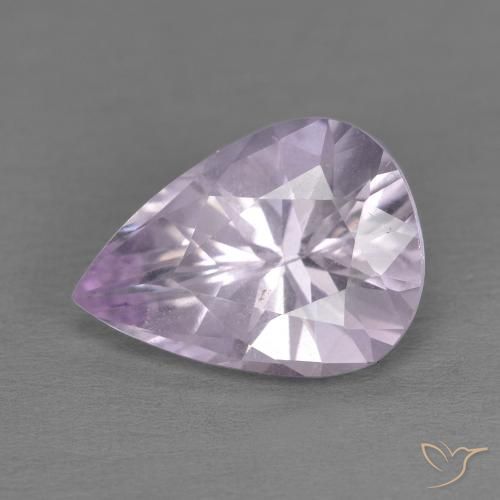 3.27ct Natürlicher Helle Iris Violett Amethyst, Birnenform, VS