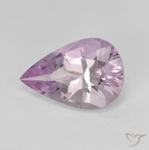 3.93ct Natürlicher Hellrosa-Violett Amethyst, Birnenform, VVS-VS