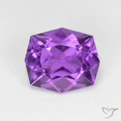 4.36ct Natürlicher Mittelviolett Amethyst, Fantasie, VVS-VS