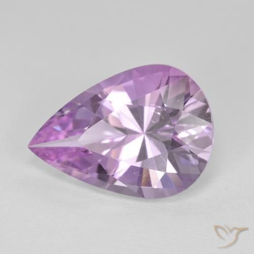 9,17 ctw natürlicher Rosaig-violett Amethyst, Birnenform, VVS