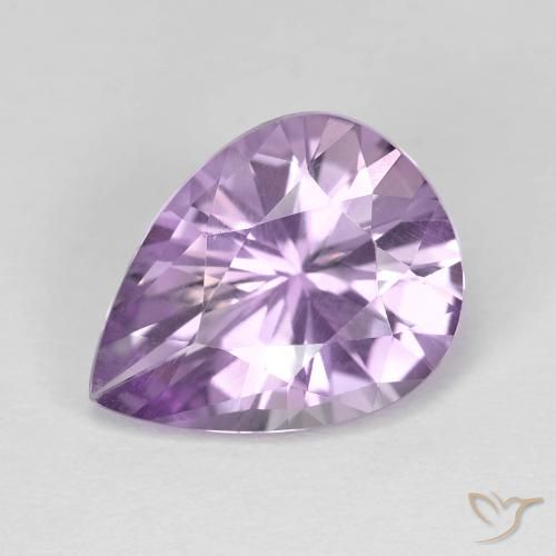 3.35ct Natürlicher Iris Violett Amethyst, Birnenform, VVS