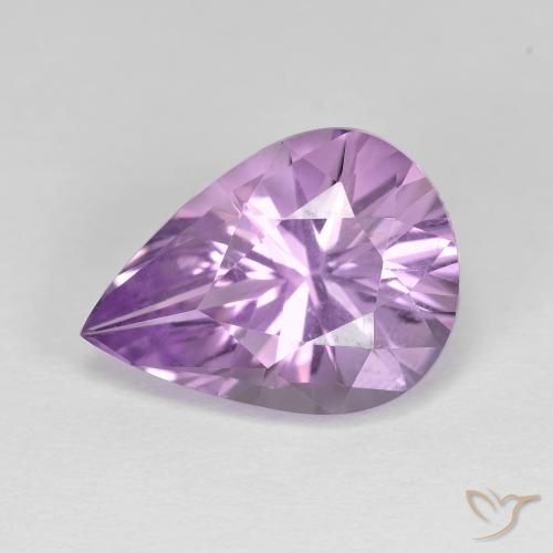 4.47ct Natürlicher Mittelviolett Amethyst, Birnenform, VVS