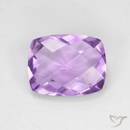 2.45ct Natürlicher Rosaig-violett Amethyst, Kissen, VVS