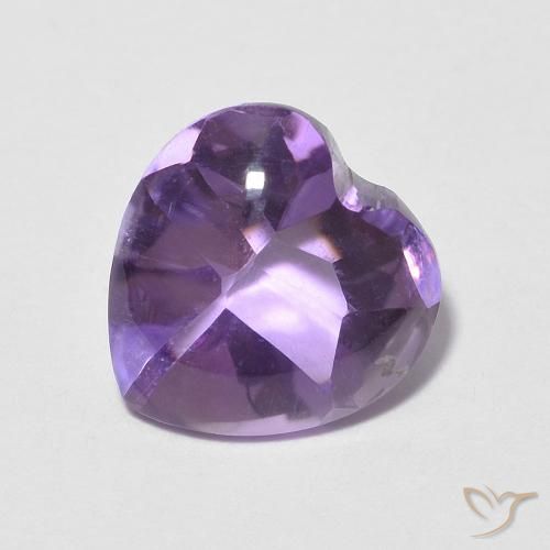 9,17 ctw natürlicher Lebhaftes Violett Amethyst, Herz, Transparent