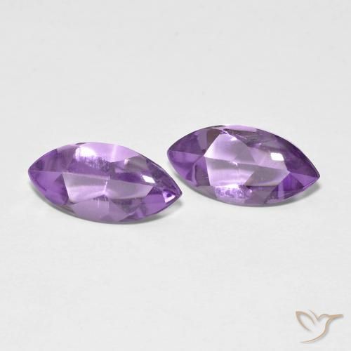 3.16ctw Natürlicher Lebhaftes Violett Amethyst, Marquise, Transparent