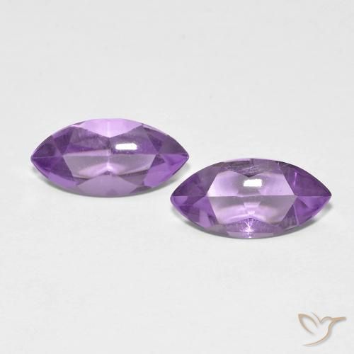 3.16 ct natürliche Lebhaftes Violett Amethyst-Edelsteine, Marquise, Transparent