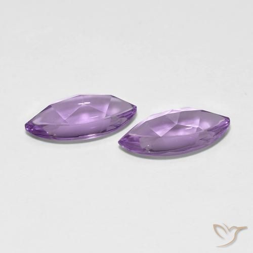 3.16 ct natürliche Lebhaftes Violett Amethyst-Edelsteine, Marquise, Transparent