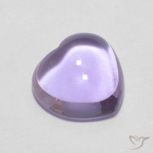 0.85ct Natürlicher hellviolett Amethyst, Herz, Transparent