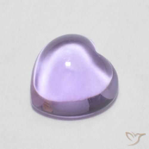 9,17 ctw natürlicher hellviolett Amethyst, Herz, Transparent