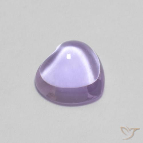 0.81ct Natürlicher hellviolett Amethyst, Herz, Transparent
