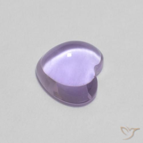 9,17 ctw natürlicher hellviolett Amethyst, Herz, Transparent