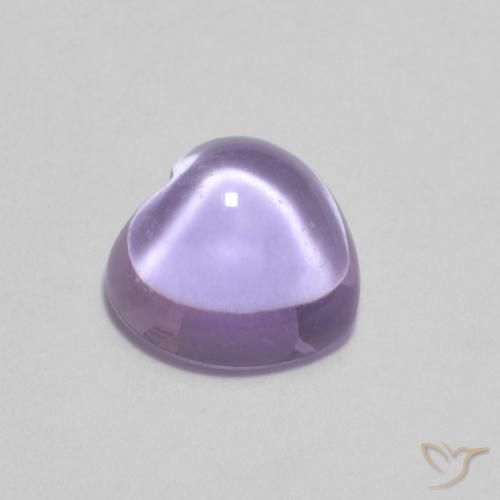 0.93ct Natürlicher hellviolett Amethyst, Herz, Transparent