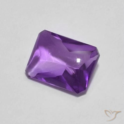 9,17 ctw natürlicher tiefviolett Amethyst, Oktagonschliff, Transparent