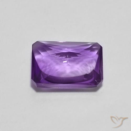 9,17 ctw natürlicher tiefviolett Amethyst, Oktagonschliff, Transparent
