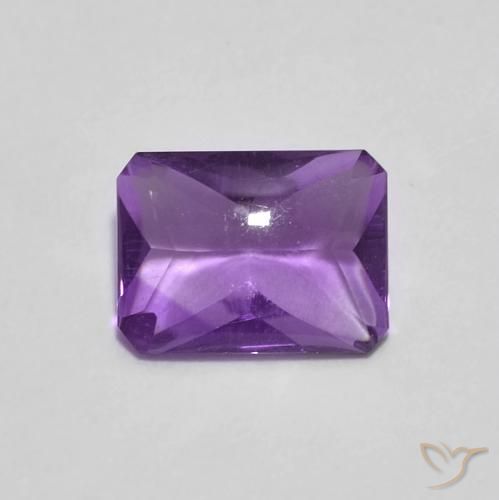 9,17 ctw natürlicher tiefviolett Amethyst, Oktagonschliff, Transparent