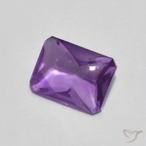 9,17 ctw natürlicher tiefviolett Amethyst, Oktagonschliff, Transparent