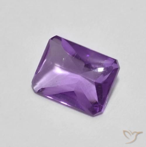 9,17 ctw natürlicher Intensives Violett Amethyst, Oktagonschliff, Transparent