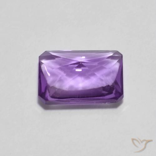 9,17 ctw natürlicher Intensives Violett Amethyst, Oktagonschliff, Transparent