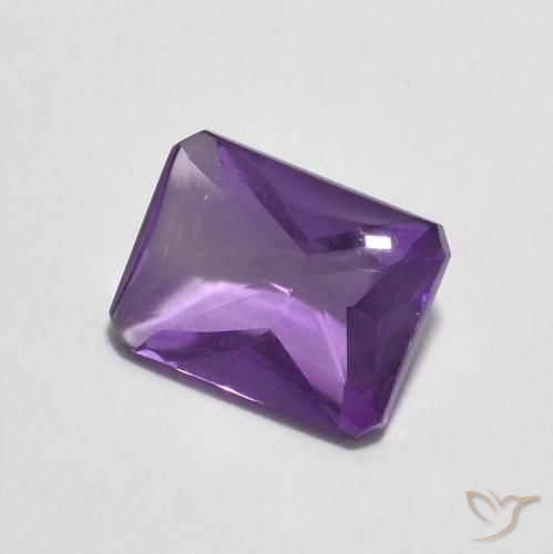 9,17 ctw natürlicher Rosaig-violett Amethyst, Oktagonschliff, Transparent