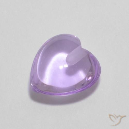 0.95ct Natürlicher Medium Light-Violet Amethyst, Herz, Transparent