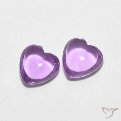 1.62 ct natürliche Rosaig-violett Amethyst-Edelsteine, Herz, Transparent