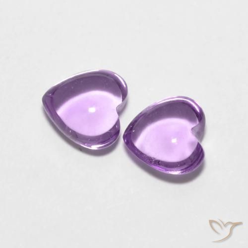 1.62 ct natürliche Rosaig-violett Amethyst-Edelsteine, Herz, Transparent