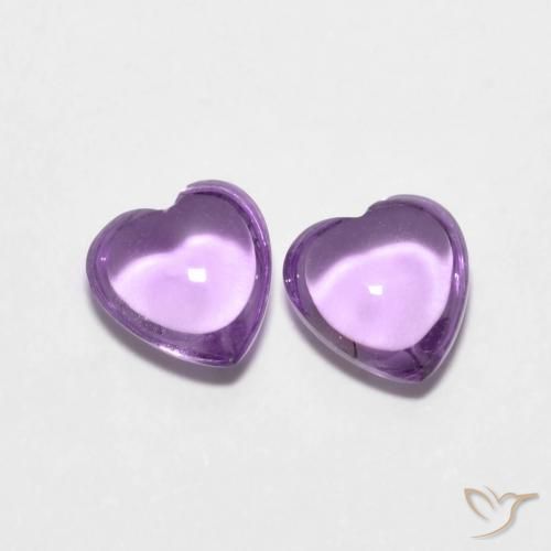 1.74 ct natürliche Rosaig-violett Amethyst-Edelsteine, Herz, Transparent