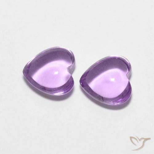 1.74 ct natürliche Rosaig-violett Amethyst-Edelsteine, Herz, Transparent