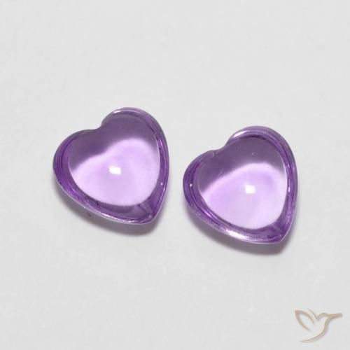 1.69 ct natürliche Mittelviolett Amethyst-Edelsteine, Herz, Transparent