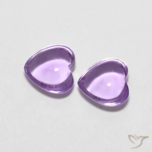1.69 ct natürliche Mittelviolett Amethyst-Edelsteine, Herz, Transparent