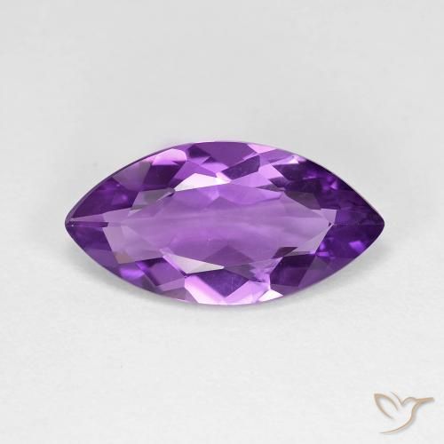 3.14ct Natürlicher Medium Dark-Violet Amethyst, Marquise, VVS