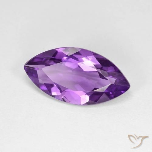 9,17 ctw natürlicher Medium Dark-Violet Amethyst, Marquise, VVS