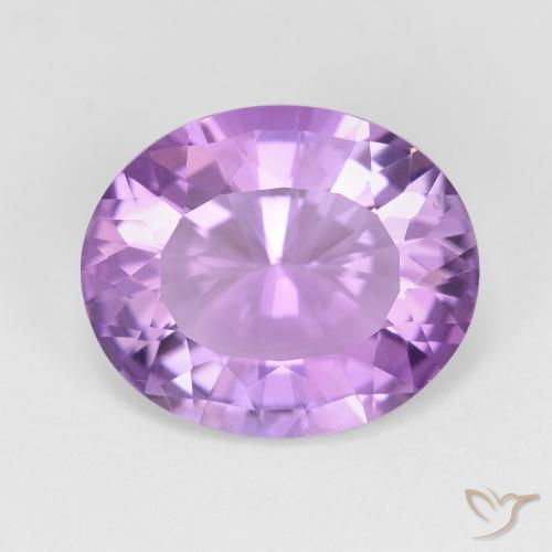 6.17ct Natürlicher Rosaig-violett Amethyst, Oval, VVS