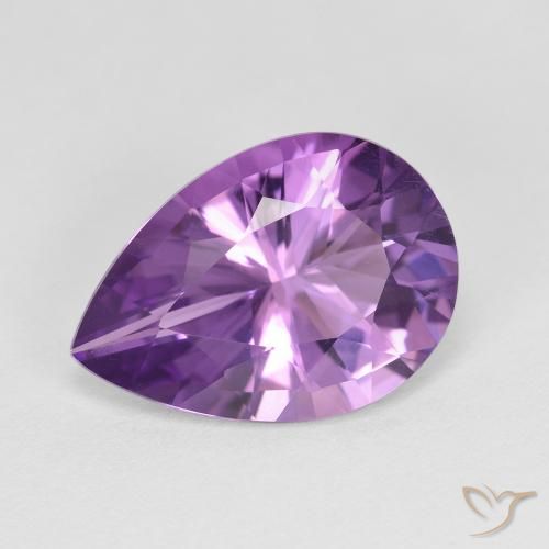 9,17 ctw natürlicher Hell-Mittelviolett Amethyst, Birnenform, VVS