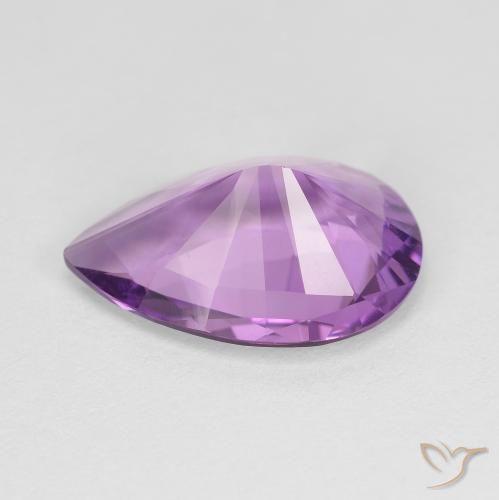 9,17 ctw natürlicher Hell-Mittelviolett Amethyst, Birnenform, VVS