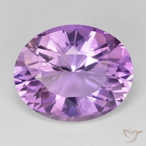 17.77ct Natürlicher Rosaig-violett Amethyst, Oval, VVS