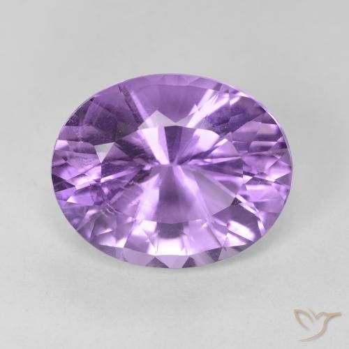 5.95ct Natürlicher Rosaig-violett Amethyst, Oval, VVS-VS