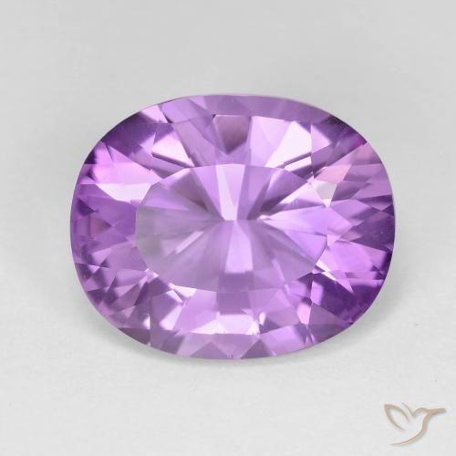 6.63ct Natürlicher Lilaisch-violett Amethyst, Oval, VVS-VS