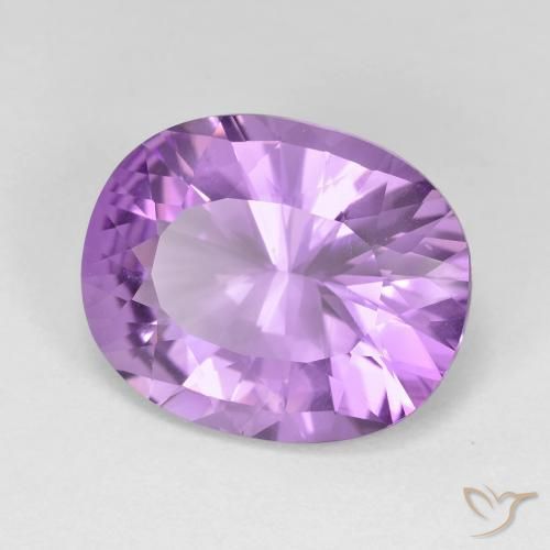 9,17 ctw natürlicher Lilaisch-violett Amethyst, Oval, VVS-VS