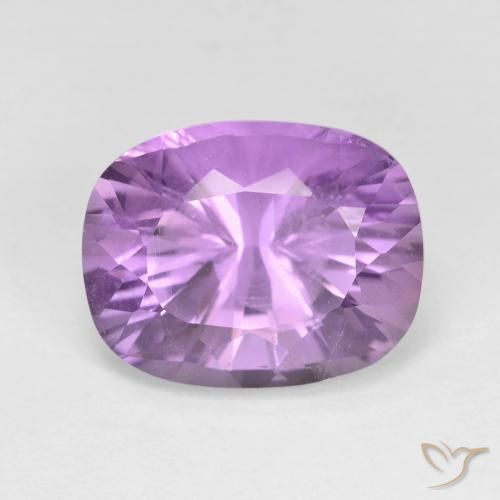 6.21ct Natürlicher Rosaig-violett Amethyst, Kissen, VVS-VS
