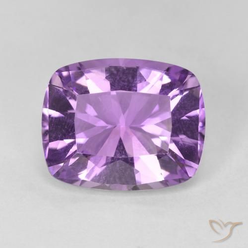 5.68ct Natürlicher tiefrosa-violett Amethyst, Kissen, VVS