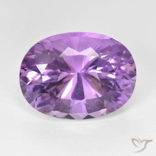 11.53ct Natürlicher Mittelviolett Amethyst, Oval, VVS